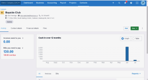 Screenshot showing where to find new feature as part of Xero Update: July 2024
