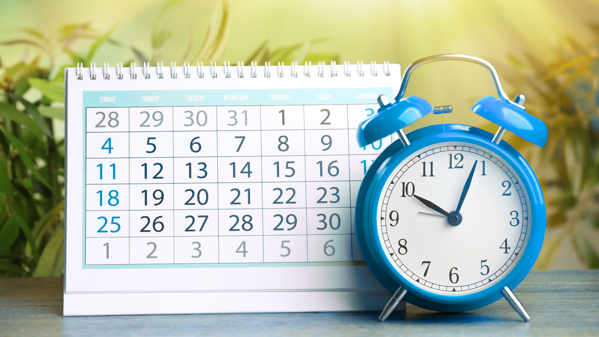 Calendar showing key UK tax filing deadlines from March to August 2026 with alarm clock representing compliance timing